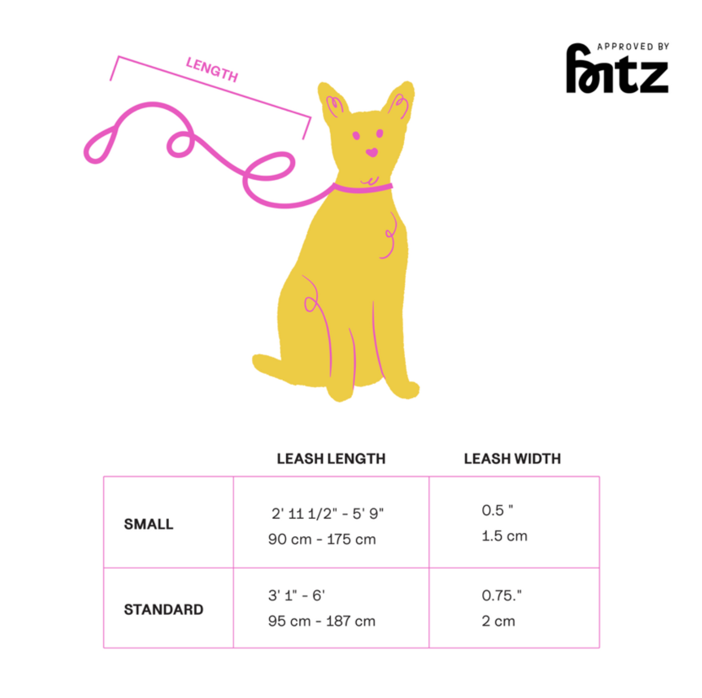 The Fritz Leash - Pink Lemonade