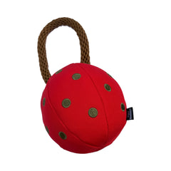Holiday Ornament dog toy from a second angle