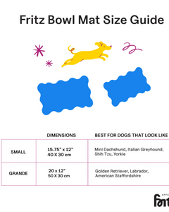 The Fritz Dog Bowl Mat